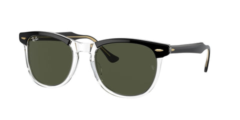 0RB2398 - Ray - Ban - Frame: Black - (Black On Transparent 129431) - Lens: Green - 53 MM - Ardor Eyewear