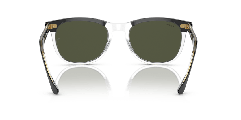 0RB2398 - Ray - Ban - Frame: Black - (Black On Transparent 129431) - Lens: Green - 53 MM - Ardor Eyewear