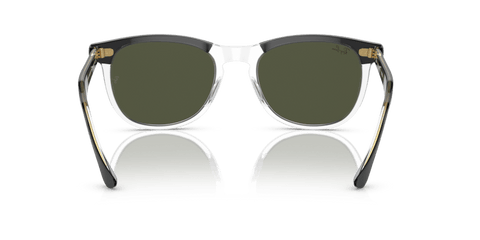 0RB2398 - Ray - Ban - Frame: Black - (Black On Transparent 129431) - Lens: Green - 53 MM - Ardor Eyewear