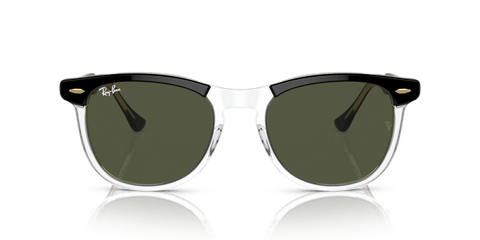 0RB2398 - Ray - Ban - Frame: Black - (Black On Transparent 129431) - Lens: Green - 53 MM - Ardor Eyewear