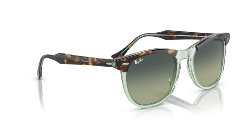 0RB2398 - Ray - Ban - Frame: Brown - (Havana On Transparent Green 1376BH) - Lens: Green - 53 MM - Ardor Eyewear