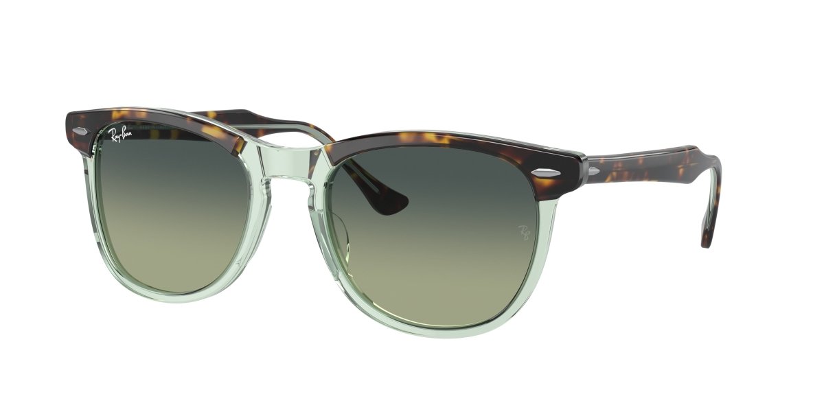 0RB2398 - Ray - Ban - Frame: Brown - (Havana On Transparent Green 1376BH) - Lens: Green - 53 MM - Ardor Eyewear