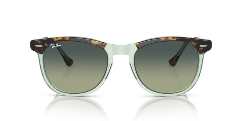 0RB2398 - Ray - Ban - Frame: Brown - (Havana On Transparent Green 1376BH) - Lens: Green - 53 MM - Ardor Eyewear