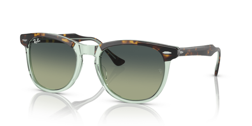 0RB2398 - Ray - Ban - Frame: Brown - (Havana On Transparent Green 1376BH) - Lens: Green - 53 MM - Ardor Eyewear