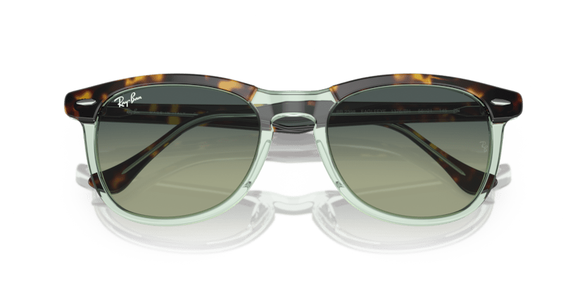 0RB2398 - Ray - Ban - Frame: Brown - (Havana On Transparent Green 1376BH) - Lens: Green - 53 MM - Ardor Eyewear