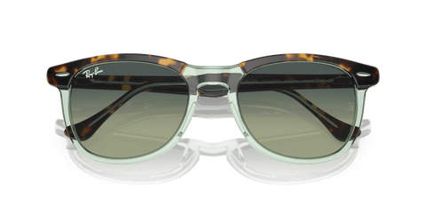 0RB2398 - Ray - Ban - Frame: Brown - (Havana On Transparent Green 1376BH) - Lens: Green - 53 MM - Ardor Eyewear