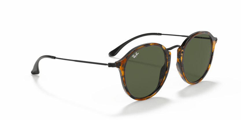 0RB2447 - Ray - Ban - Frame: Black - (Black Havana 1157) - Lens: G - 15 Green - 49 MM - Ardor Eyewear