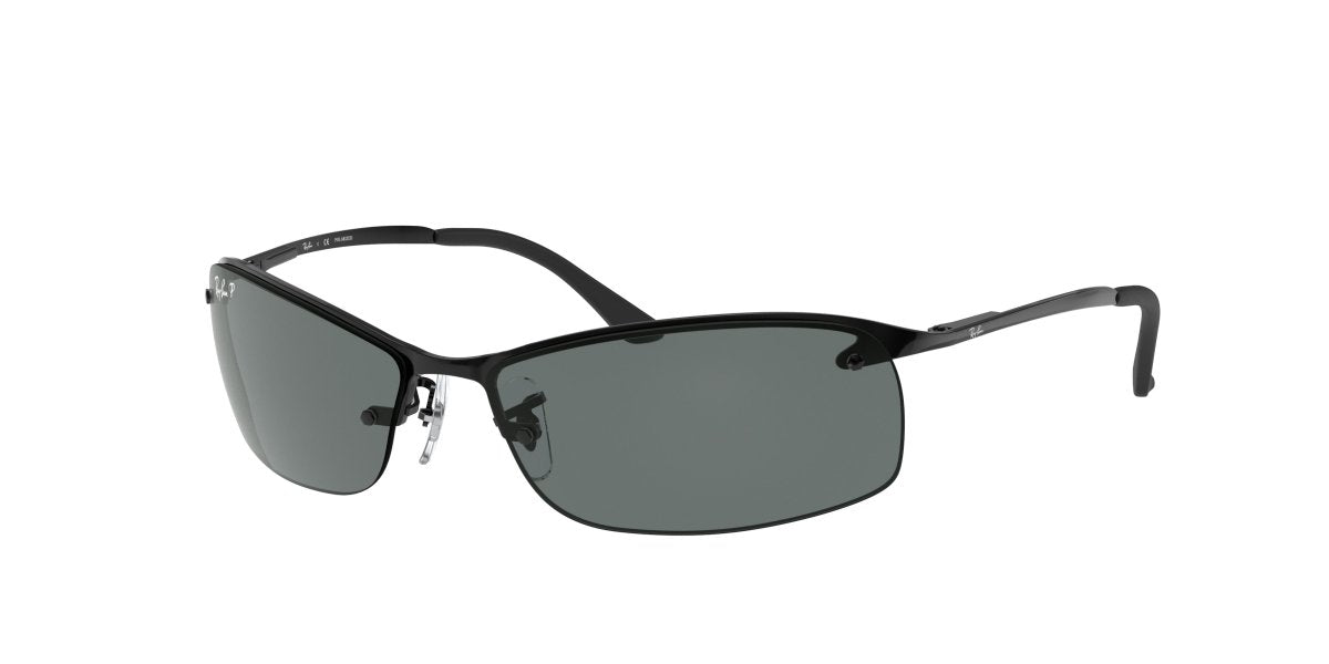 0RB3183 - Ray - Ban - Frame: Black - (Black 002/81) - Lens: Dark Grey Polarized - 63 MM - Ardor Eyewear