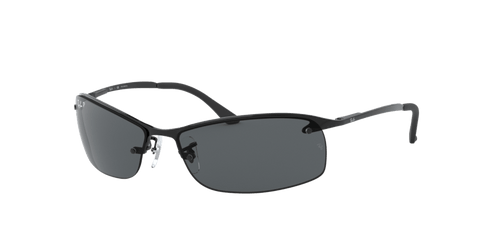 0RB3183 - Ray - Ban - Frame: Black - (Black 002/81) - Lens: Dark Grey Polarized - 63 MM - Ardor Eyewear