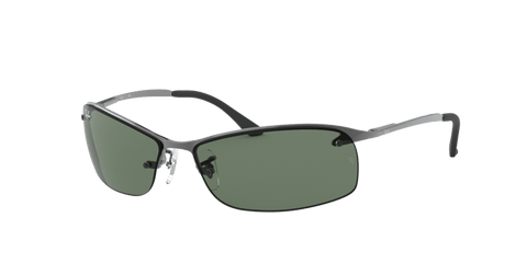 0RB3183 - Ray - Ban - Frame: Grey - (Gunmetal 004/71) - Lens: Dark Green - 63 MM - Ardor Eyewear