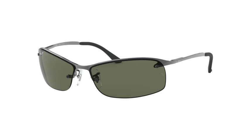 0RB3183 - Ray - Ban - Frame: Grey - (Gunmetal 004/9A) - Lens: G - 15 Green Polarized - 63 MM - Ardor Eyewear