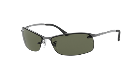 0RB3183 - Ray - Ban - Frame: Grey - (Gunmetal 004/9A) - Lens: G - 15 Green Polarized - 63 MM - Ardor Eyewear