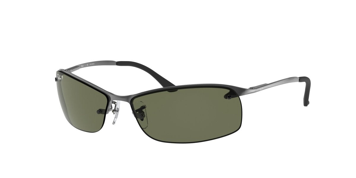 0RB3183 - Ray - Ban - Frame: Grey - (Gunmetal 004/9A) - Lens: G - 15 Green Polarized - 63 MM - Ardor Eyewear