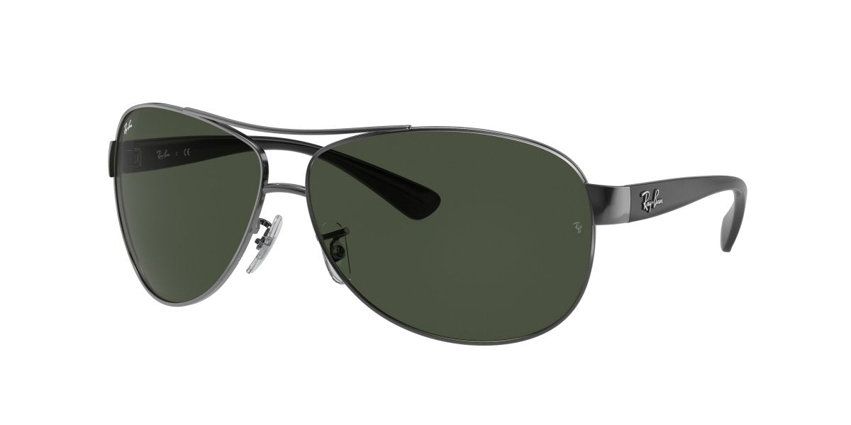 0RB3386 - Ray - Ban - (Gunmetal) Dark Green - 63 - 13 - 130 MM - Ardor Eyewear 805289204350