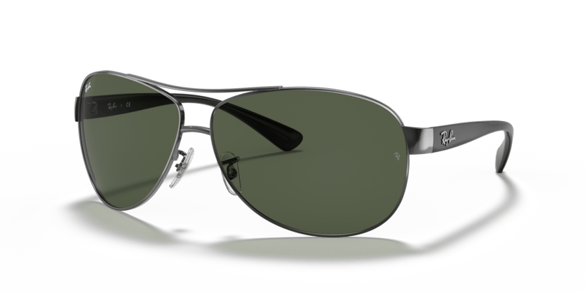 0RB3386 - Ray - Ban - (Gunmetal) Dark Green - 63 - 13 - 130 MM - Ardor Eyewear 805289204350