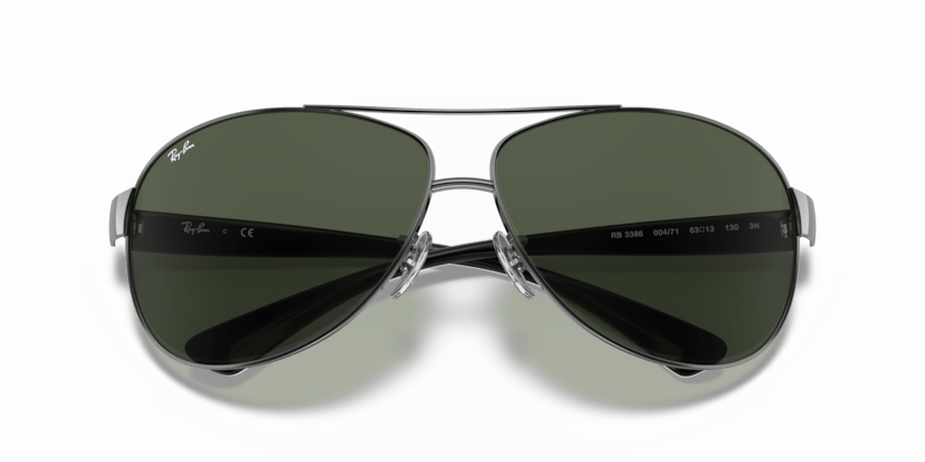 0RB3386 - Ray - Ban - (Gunmetal) Dark Green - 63 - 13 - 130 MM - Ardor Eyewear 805289204350