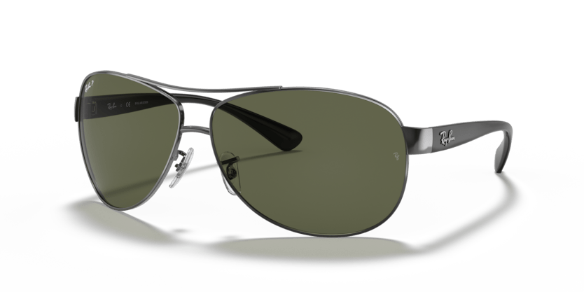 0RB3386 - Ray - Ban - (Gunmetal) G - 15 Green Polarized - 63 - 13 - 130 MM - Ardor Eyewear 805289346838