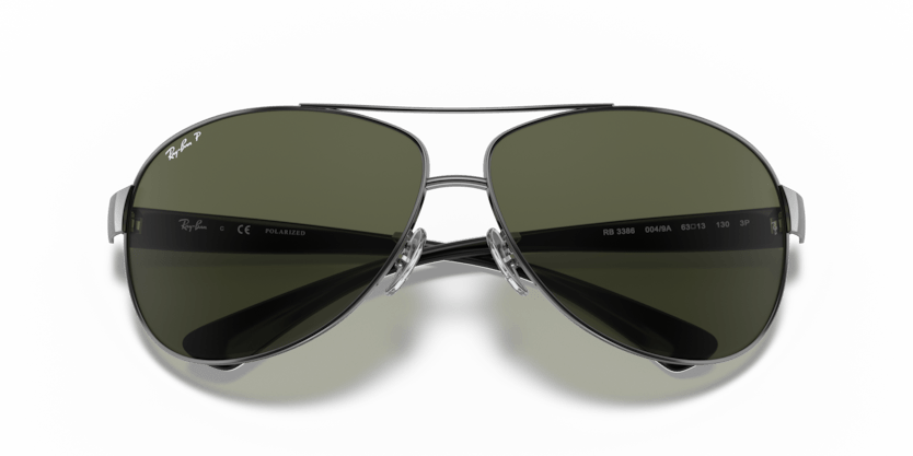 0RB3386 - Ray - Ban - (Gunmetal) G - 15 Green Polarized - 63 - 13 - 130 MM - Ardor Eyewear 805289346838