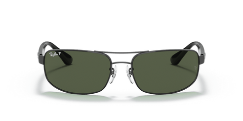 0RB3445 - Ray - Ban - Frame: Black - (Black 002/58) - Lens: G - 15 Green Polarized - 61 MM - Ardor Eyewear