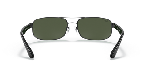 0RB3445 - Ray - Ban - Frame: Black - (Black 002/58) - Lens: G - 15 Green Polarized - 61 MM - Ardor Eyewear