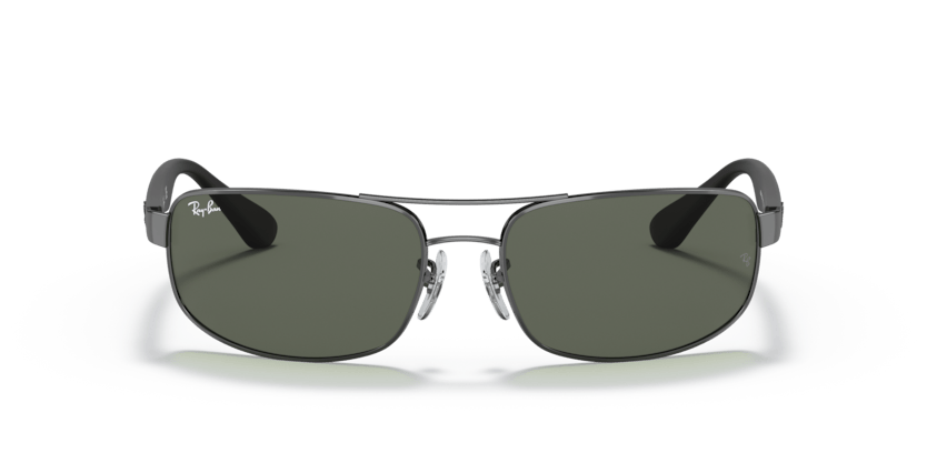 0RB3445 - Ray - Ban - Frame: Grey - (Gunmetal 004) - Lens: Green Classic G - 15 - 61 MM - Ardor Eyewear