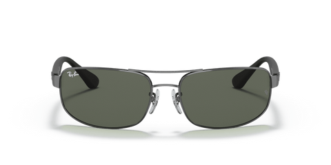 0RB3445 - Ray - Ban - Frame: Grey - (Gunmetal 004) - Lens: Green Classic G - 15 - 61 MM - Ardor Eyewear