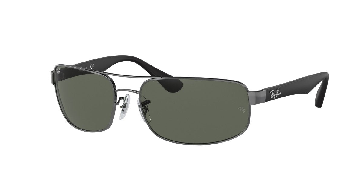 0RB3445 - Ray - Ban - Frame: Grey - (Gunmetal 004) - Lens: Green Classic G - 15 - 61 MM - Ardor Eyewear