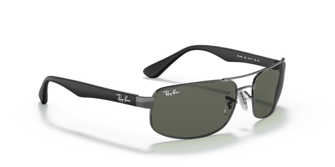 0RB3445 - Ray - Ban - Frame: Grey - (Gunmetal 004) - Lens: Green Classic G - 15 - 61 MM - Ardor Eyewear