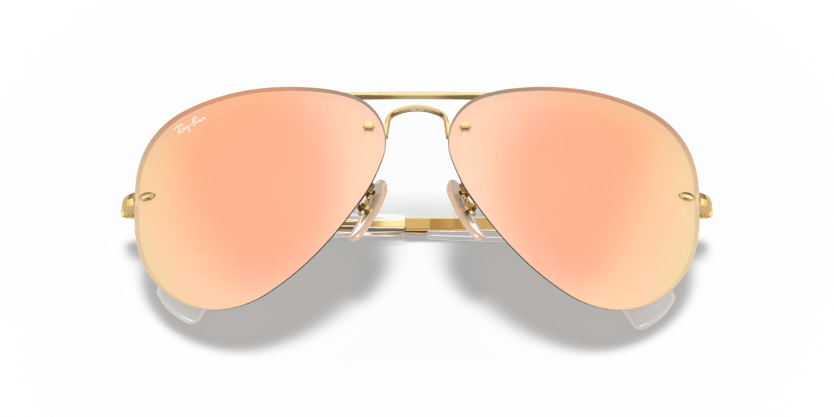 0RB3449 - Ray - Ban - Frame: Gold - (Arista Gold 001/2Y) - Lens: Copper Mirror - 59 MM - Ardor Eyewear