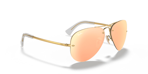 0RB3449 - Ray - Ban - Frame: Gold - (Arista Gold 001/2Y) - Lens: Copper Mirror - 59 MM - Ardor Eyewear