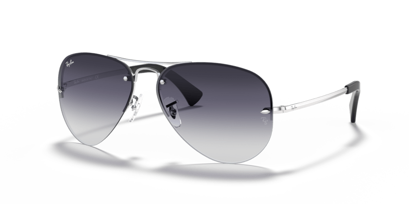 0RB3449 - Ray - Ban - Frame: Silver - (Silver 003/8G) - Lens: Grey Gradient - 59 MM - Ardor Eyewear