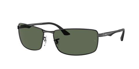 0RB3498 - Ray - Ban - Frame: Black - (Black 002/71) - Lens: Green - 61 MM - Ardor Eyewear