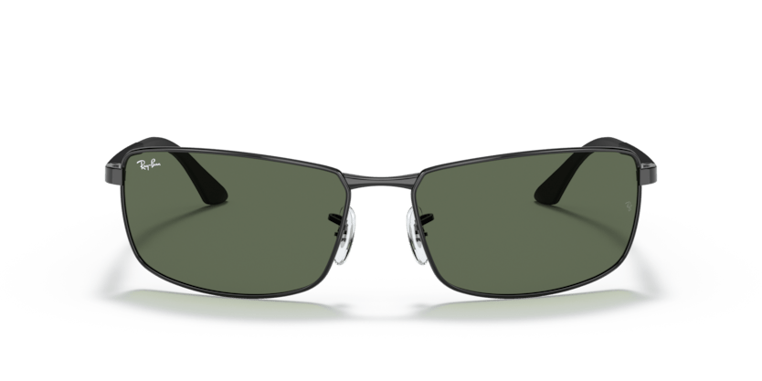 0RB3498 - Ray - Ban - Frame: Black - (Black 002/71) - Lens: Green - 61 MM - Ardor Eyewear