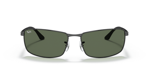 0RB3498 - Ray - Ban - Frame: Black - (Black 002/71) - Lens: Green - 61 MM - Ardor Eyewear