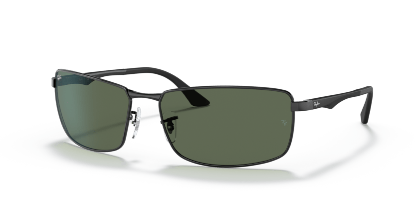 0RB3498 - Ray - Ban - Frame: Black - (Black 002/71) - Lens: Green - 61 MM - Ardor Eyewear