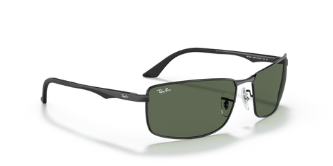 0RB3498 - Ray - Ban - Frame: Black - (Black 002/71) - Lens: Green - 61 MM - Ardor Eyewear