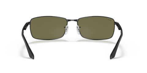 0RB3498 - Ray - Ban - Frame: Black - (Black 002/9A) - Lens: G - 15 Green Polarized - 61 MM - Ardor Eyewear