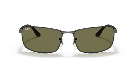 0RB3498 - Ray - Ban - Frame: Black - (Black 002/9A) - Lens: G - 15 Green Polarized - 61 MM - Ardor Eyewear