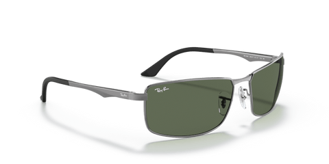 0RB3498 - Ray - Ban - Frame: Grey - (Gunmetal 004/71) - Lens: G - 15 Green - 61 MM - Ardor Eyewear