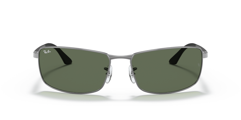 0RB3498 - Ray - Ban - Frame: Grey - (Gunmetal 004/71) - Lens: G - 15 Green - 61 MM - Ardor Eyewear