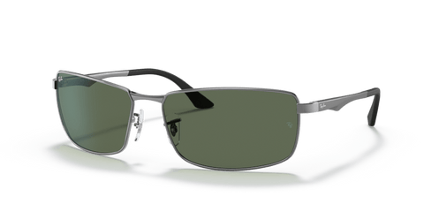 0RB3498 - Ray - Ban - Frame: Grey - (Gunmetal 004/71) - Lens: G - 15 Green - 61 MM - Ardor Eyewear