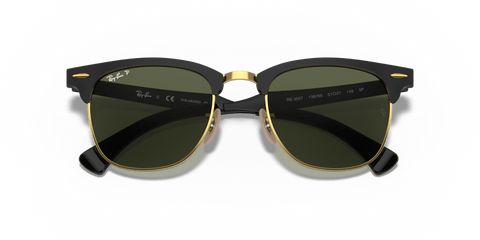 0RB3507 - Ray - Ban - Frame: Black - (Black On Gold 136/N5) - Lens: G - 15 Green Polarized - 51 MM - Ardor Eyewear