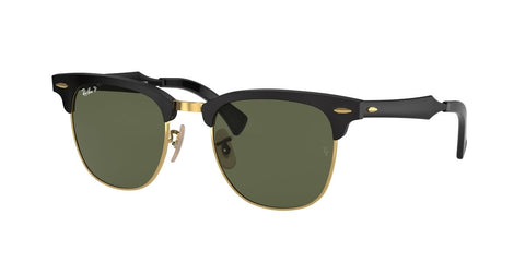 0RB3507 - Ray - Ban - Frame: Black - (Black On Gold 136/N5) - Lens: G - 15 Green Polarized - 51 MM - Ardor Eyewear