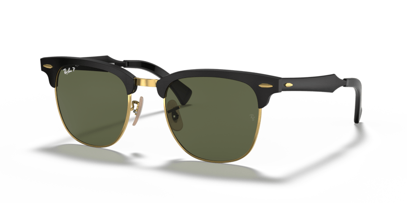 0RB3507 - Ray - Ban - Frame: Black - (Black On Gold 136/N5) - Lens: G - 15 Green Polarized - 51 MM - Ardor Eyewear