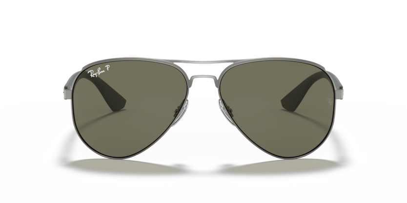 0RB3523 - Ray - Ban - Frame: Grey - (Gunmetal 029/9A) - Lens: G - 15 Green Polarized - 59 MM - Ardor Eyewear