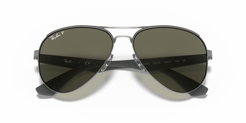 0RB3523 - Ray - Ban - Frame: Grey - (Gunmetal 029/9A) - Lens: G - 15 Green Polarized - 59 MM - Ardor Eyewear