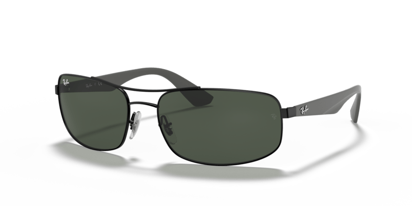 0RB3527 - Ray - Ban - Frame: Black - (Black 006/71) - Lens: Green - 61 MM - Ardor Eyewear