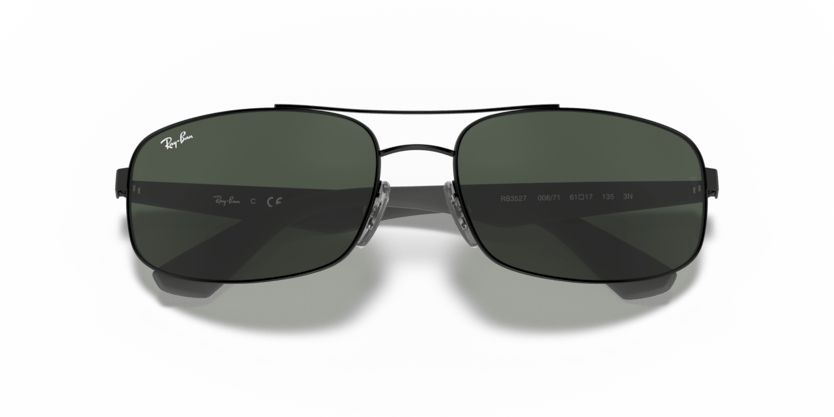 0RB3527 - Ray - Ban - Frame: Black - (Black 006/71) - Lens: Green - 61 MM - Ardor Eyewear