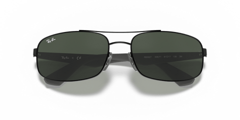 0RB3527 - Ray - Ban - Frame: Black - (Black 006/71) - Lens: Green - 61 MM - Ardor Eyewear