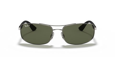 0RB3527 - Ray - Ban - Frame: Grey - (Gunmetal 029/9A) - Lens: G - 15 Green Polarized - 61 MM - Ardor Eyewear